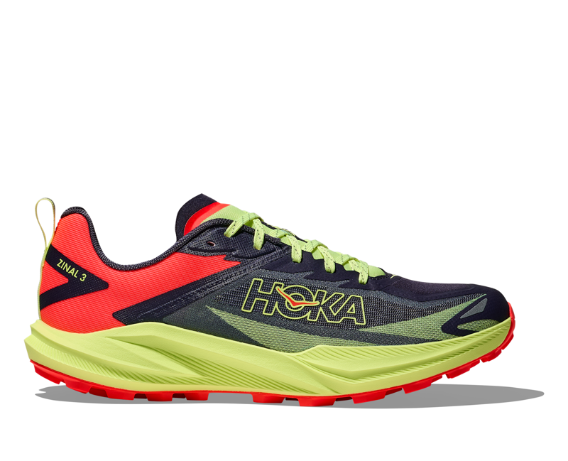 Hoka Zinal 3 Men's Trail Running Shoe in Squid Ink/Neon Yuzu