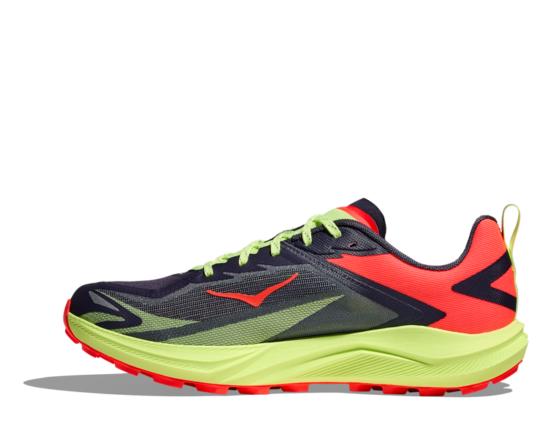 Hoka Zinal 3 Men's Trail Running Shoe in Squid Ink/Neon Yuzu-3