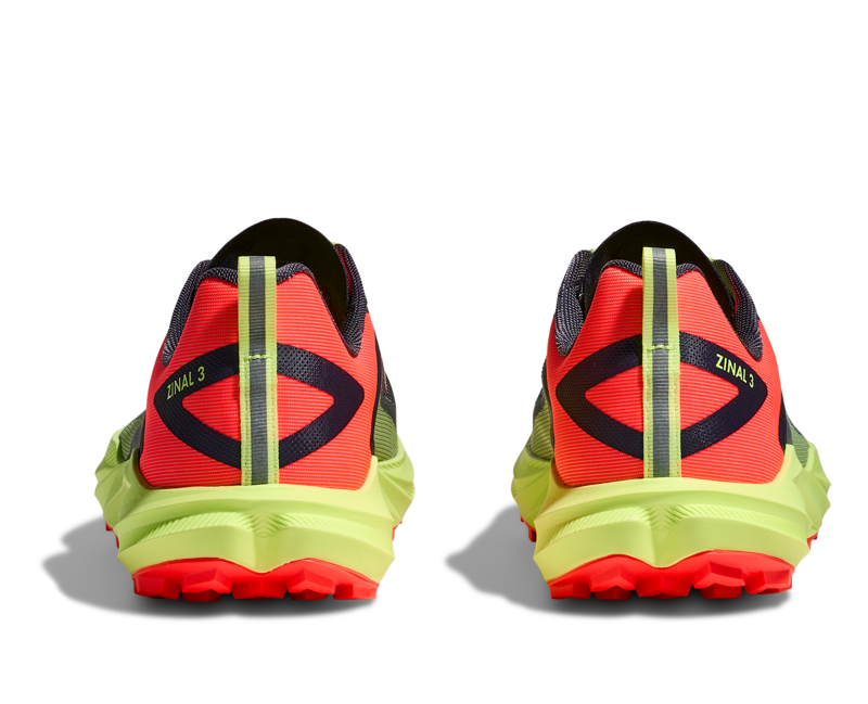 Hoka Zinal 3 Men's Trail Running Shoe in Squid Ink/Neon Yuzu-4