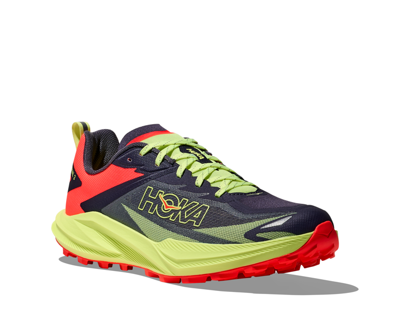 Hoka Zinal 3 Men's Trail Running Shoe in Squid Ink/Neon Yuzu-5