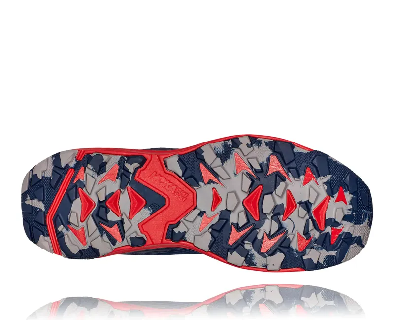 HOKA Torrent 2 Men's Trail Running Shoe in Moonlit Ocean/High Risk Red-2