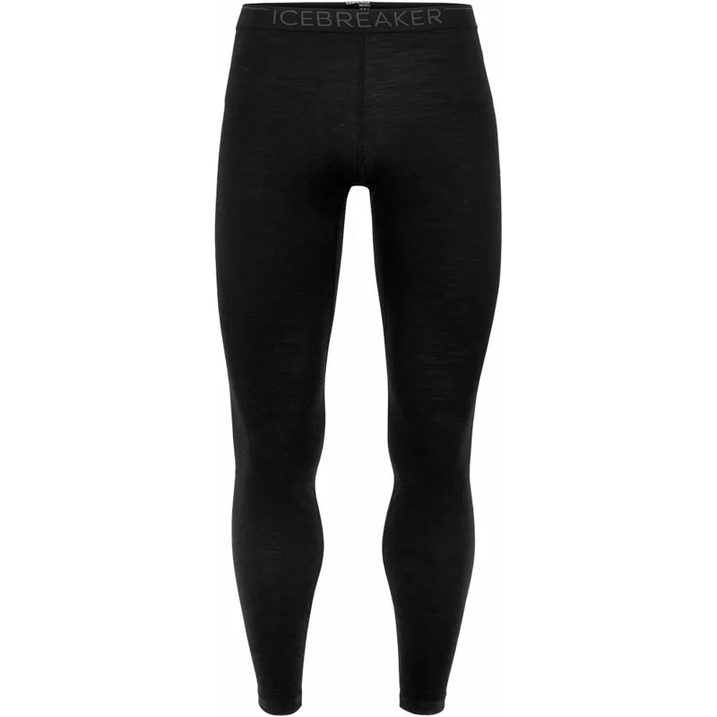Icebreaker Merino 200 Oasis Men's Leggings in Black