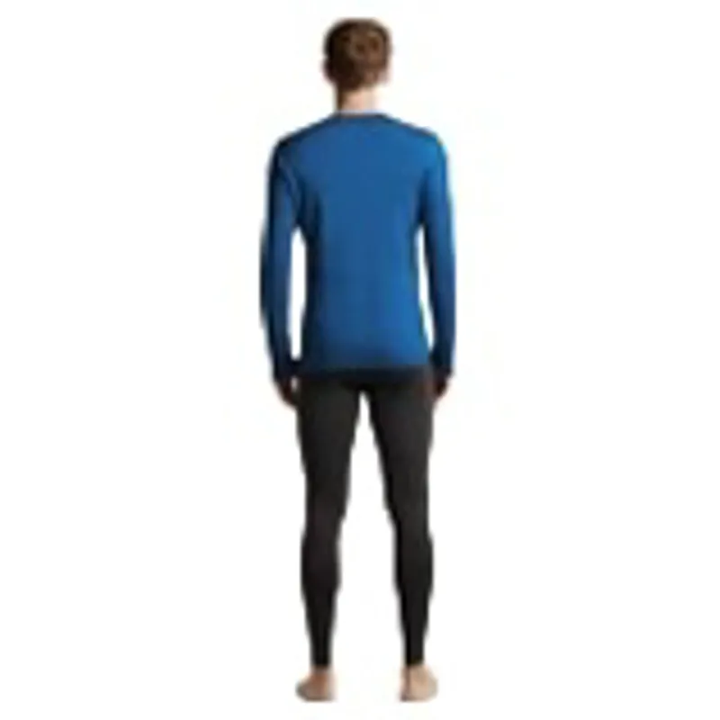 Icebreaker 200 Oasis Men's Long Sleeve Crewe Thermal Top in Lazurite-3