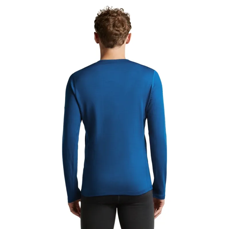 Icebreaker 200 Oasis Men's Long Sleeve Crewe Thermal Top in Lazurite-1