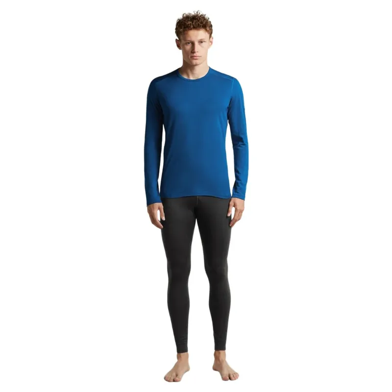 Icebreaker 200 Oasis Men's Long Sleeve Crewe Thermal Top in Lazurite-2