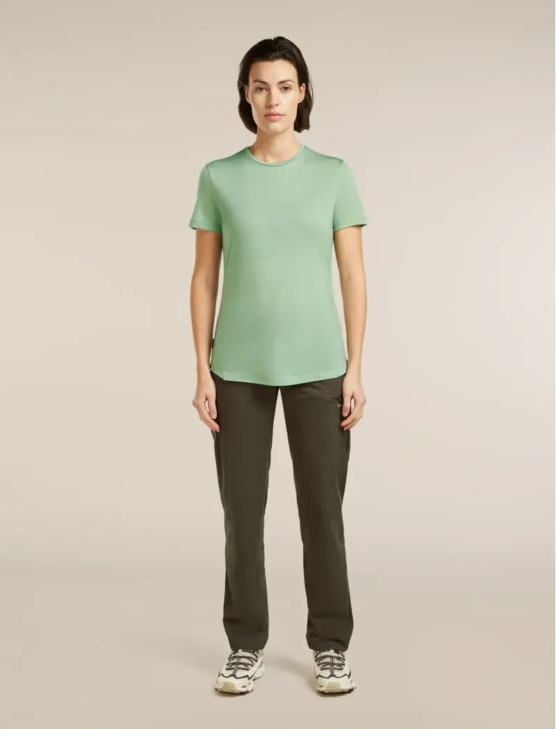 Icebreaker Merino 125 Cool-Lite Sphere Women's Short Sleeve T-shirt in Seagrass-2