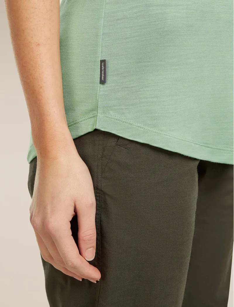 Icebreaker Merino 125 Cool-Lite Sphere Women's Short Sleeve T-shirt in Seagrass-4