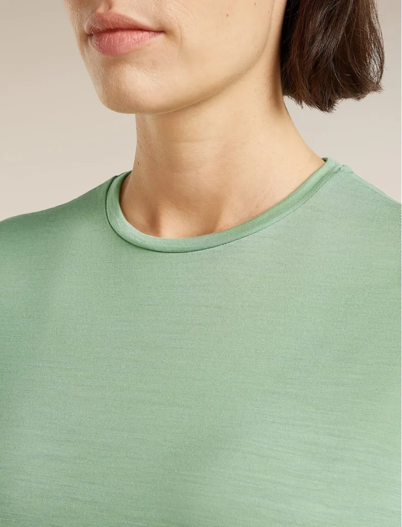 Icebreaker Merino 125 Cool-Lite Sphere Women's Short Sleeve T-shirt in Seagrass-5