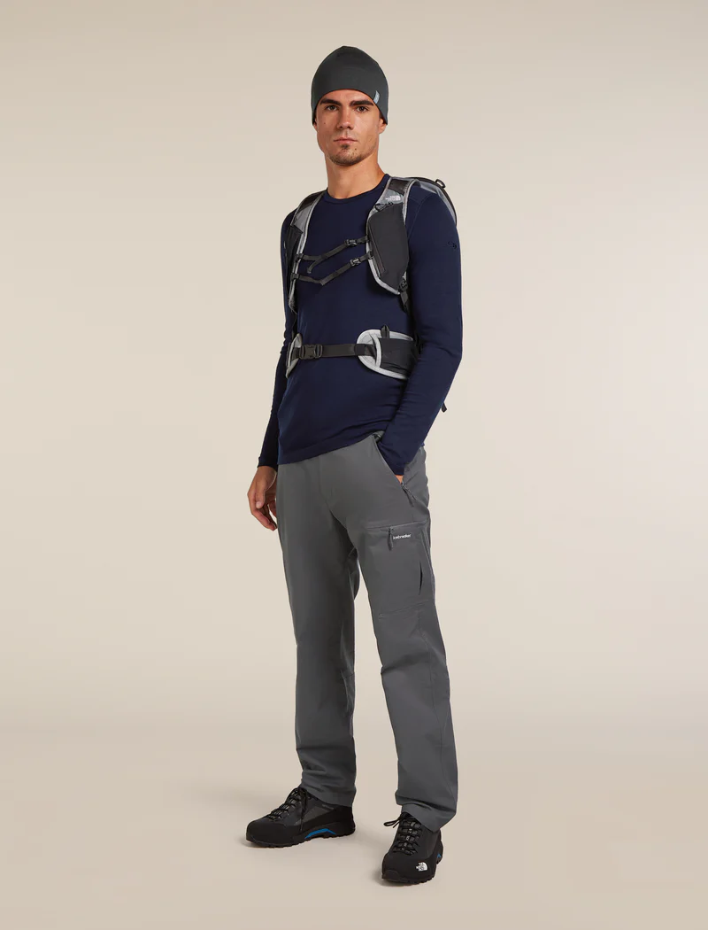 Icebreaker Merino 200 Oasis Long Sleeve Men's Thermal Top in Midnight Navy-3