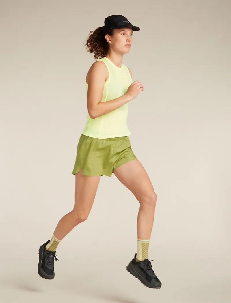 Icebreaker Merino Blend 75 Cool-Lite Featherlight Women's Tank in Citrine-3