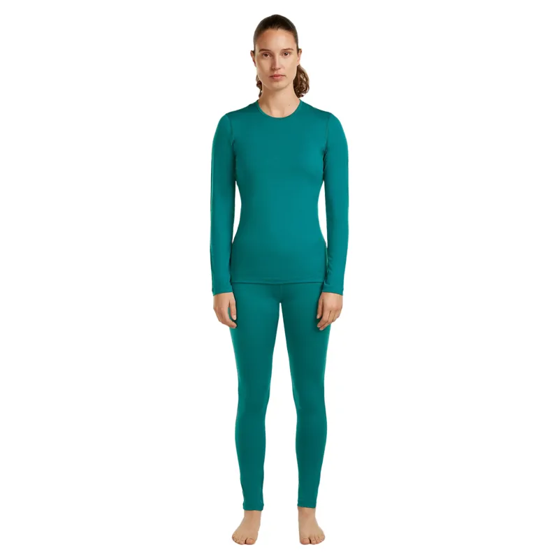 Icebreaker 200 Oasis Women's Long Sleeve Crewe in Tidal Teal-2