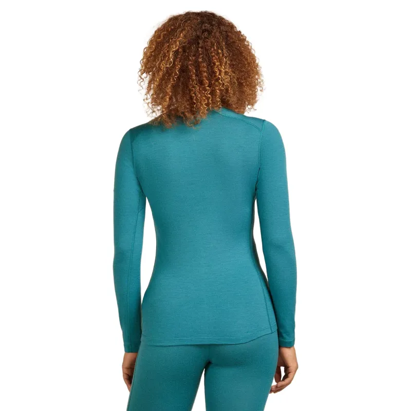 Icebreaker Merino 200 Oasis Women's Long Sleeve Crewe in Topaz-1