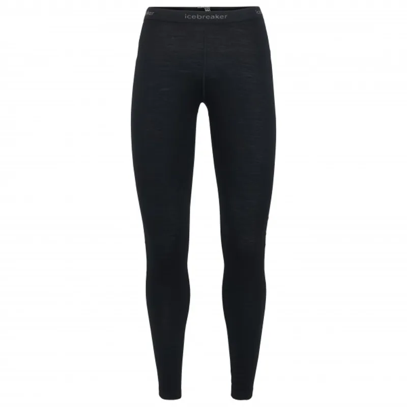 Icebreaker Merino 200 Oasis Women's High Rise Leggings in Black