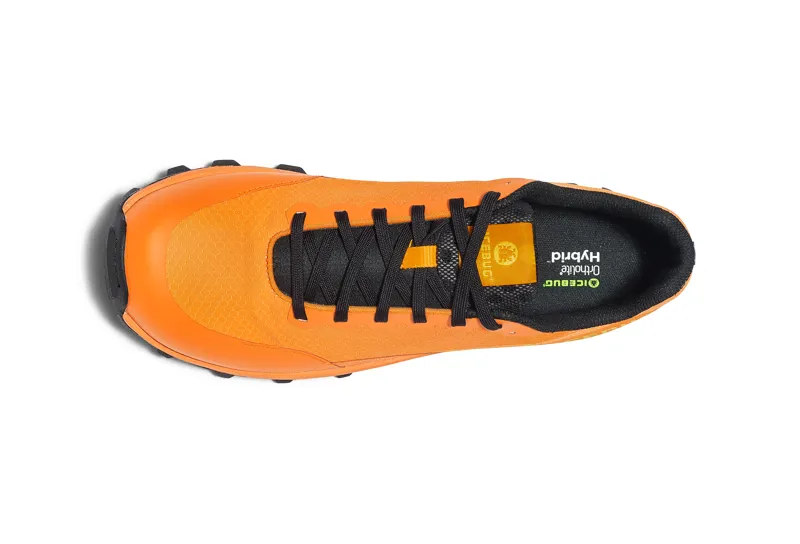 Icebug Pytho6 BUGrip Men's Studded Running Shoe in Mango/Black-3