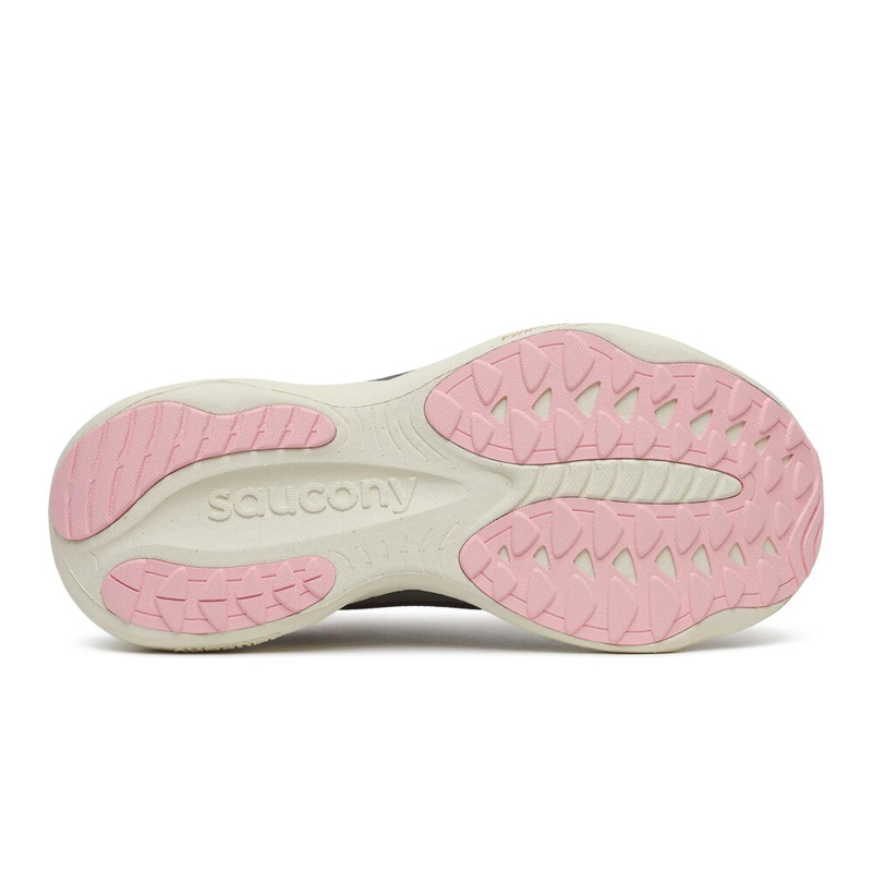 Saucony Ride 19 Women's Road Running Shoe in Torte/Eggshell-2
