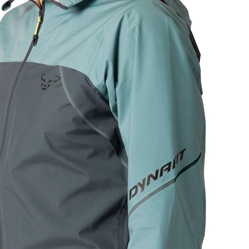 Dynafit Alpine 3L Men's Waterproof Jacket in Smoke Blue-2