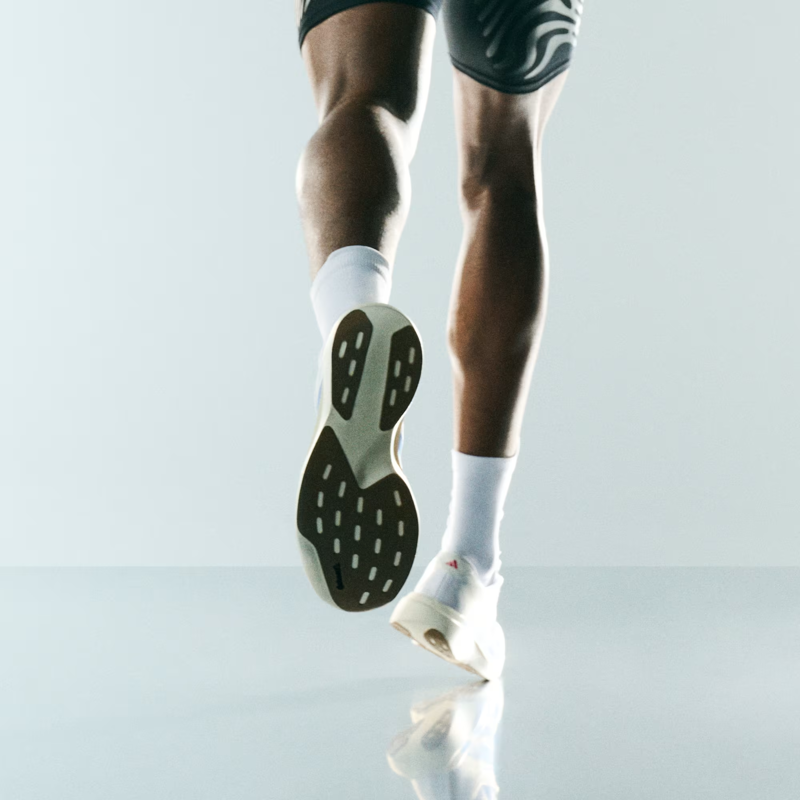 adidas Evo SL Men's Road Running Shoe in Cloud White/Royal Blue/Ruby-4