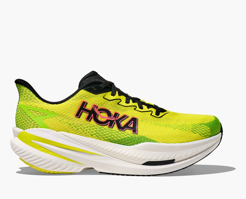 Hoka Mach X 3 Men's Road Running Shoe in Neon Hoka Citrus/Neon Lime