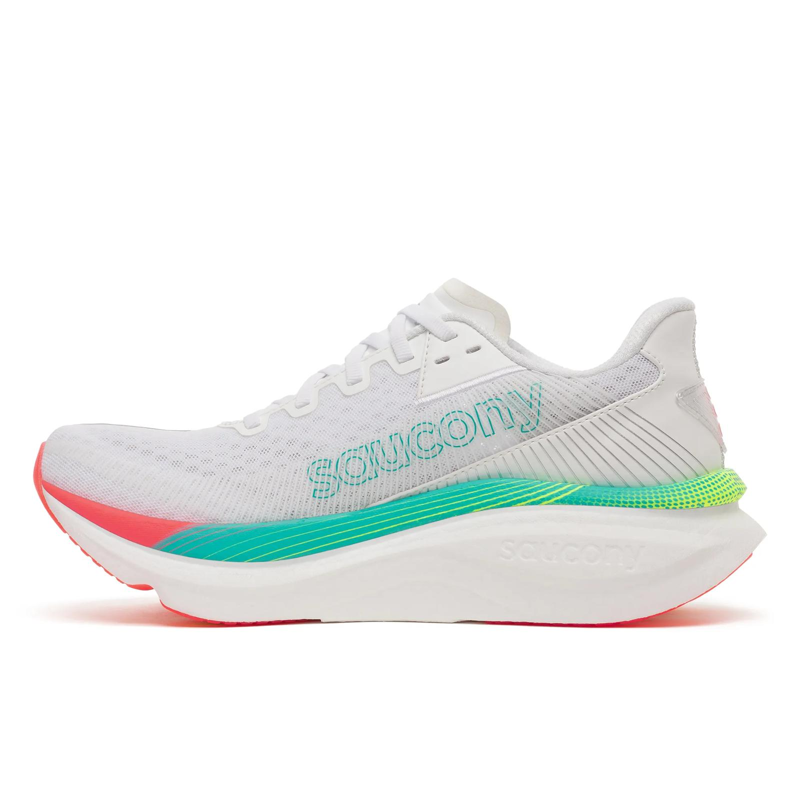 Saucony Endorphin Azura Women's Road Running Shoe in White/Multi-3