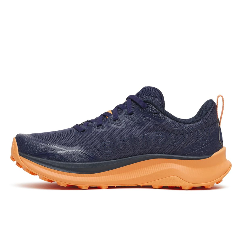 Saucony Peregrine 16 Women's Trail Running Shoe in Naval/Persian-3
