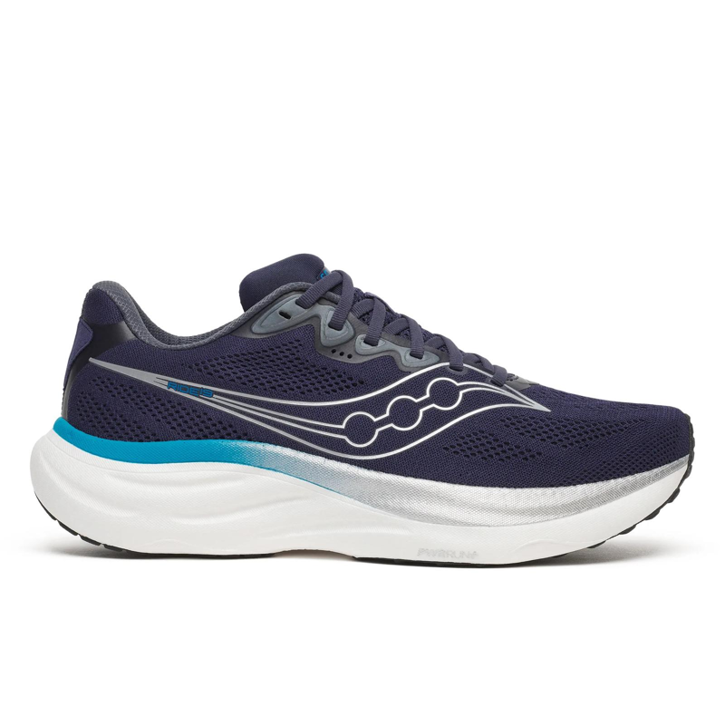 Saucony Ride 19 Men's Road Running Shoe in Naval/Cobalt