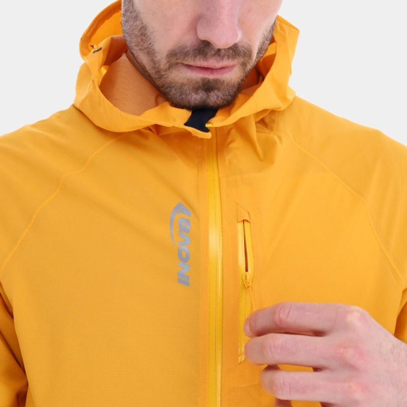 Inov8 Stormshell V2 Men's Waterproof Running Jacket in Green-2