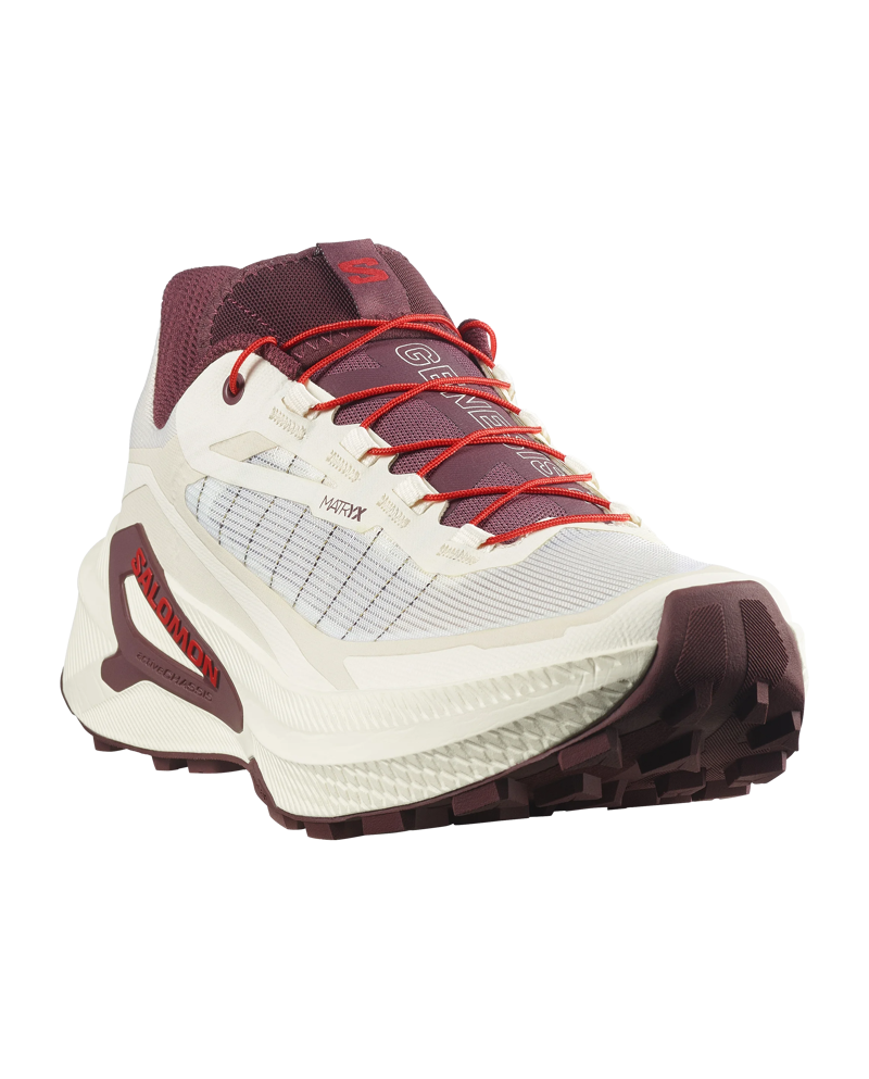 Salomon Genesis 2 Women's Trail Running Shoes in Vanilla Ice/Huckleberry/Lava Falls-4