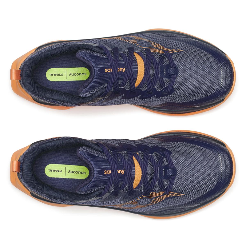 Saucony Peregrine 16 Women's Trail Running Shoe in Naval/Persian-2