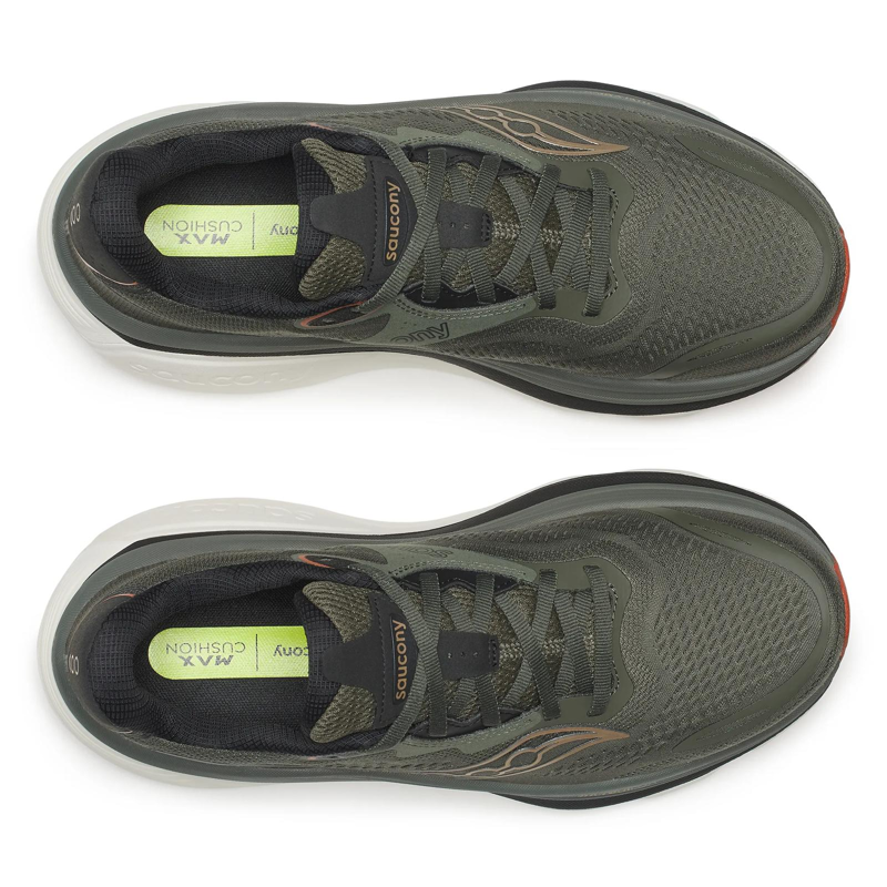 Saucony Hurricane 26 Men's Road Running Shoes in Fatigue/Black-1