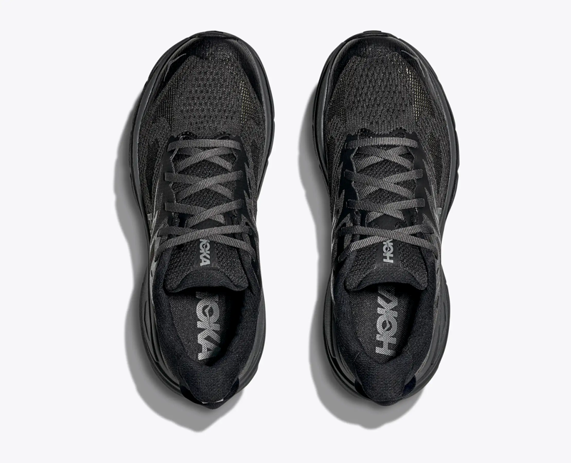 Hoka Challenger 8 Wide Women's Trail Running Shoe in Black/Outer Orbit-1