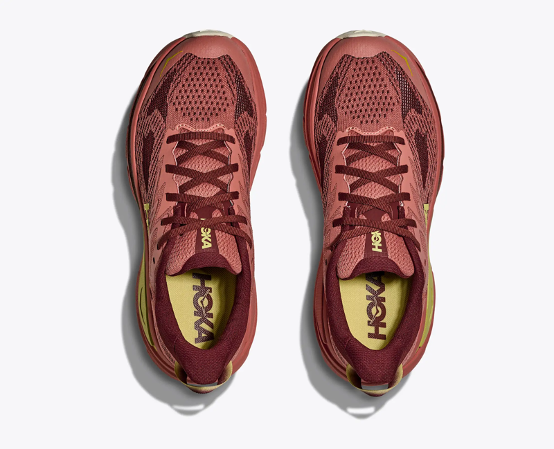 Hoka Challenger 8 Wide Women's Trail Running Shoe in Blush/Dark Cedar-1
