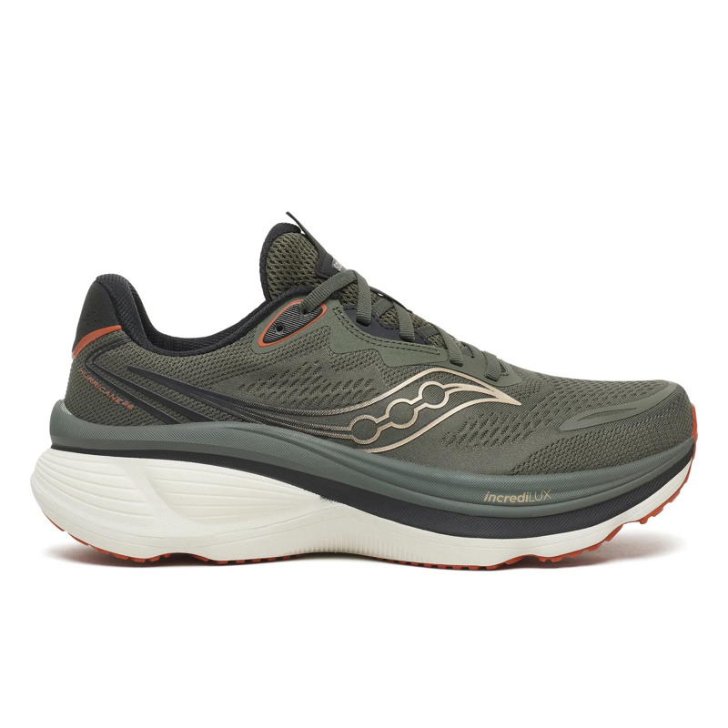 Saucony Hurricane 26 Men's Road Running Shoes in Fatigue/Black