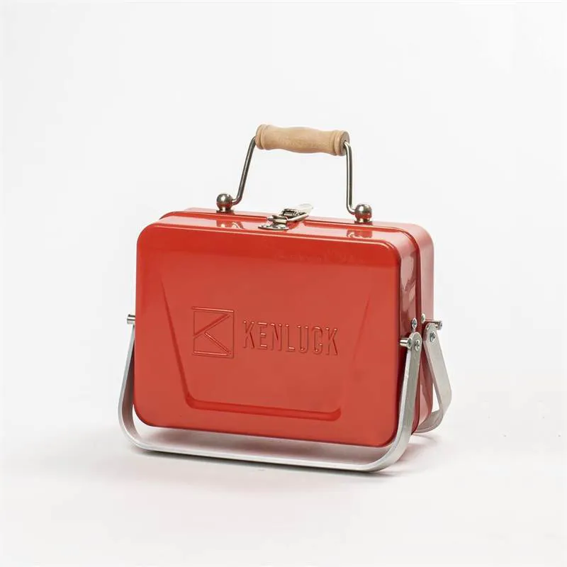 Kenluck Mini Portable Grill in Gloss Red -2