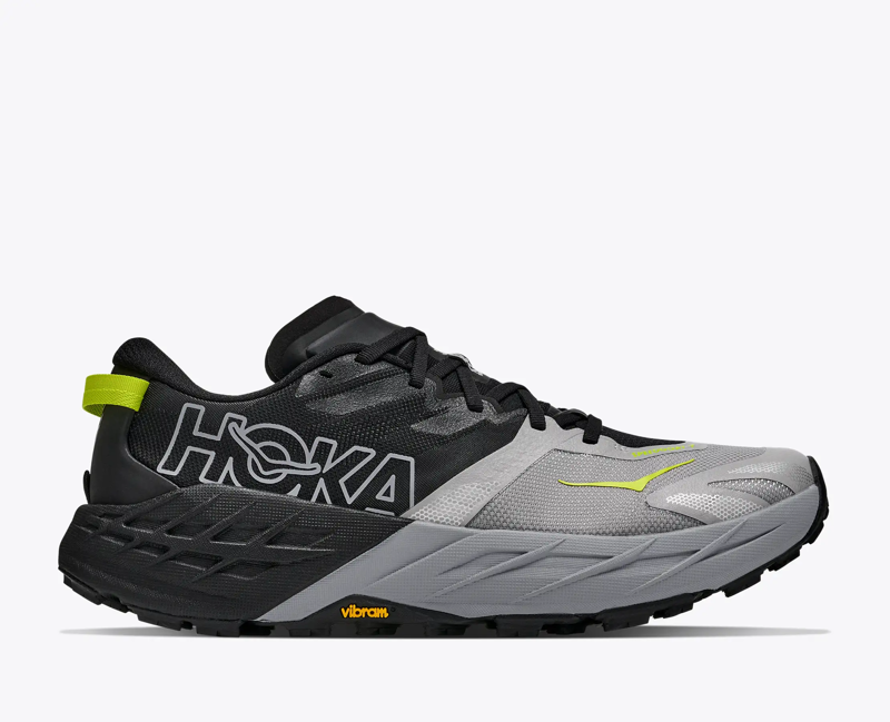 Hoka Speedgoat 7 Men's Trail Running Shoe in Black/Stellar Grey
