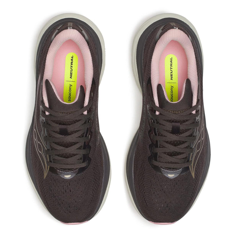 Saucony Ride 19 Women's Road Running Shoe in Torte/Eggshell-1
