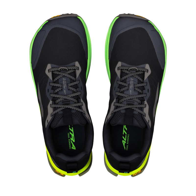 Altra Lone Peak 9+ Men's Trail Running Shoe in Black/Dark Gull Gray/Green Gecko-1