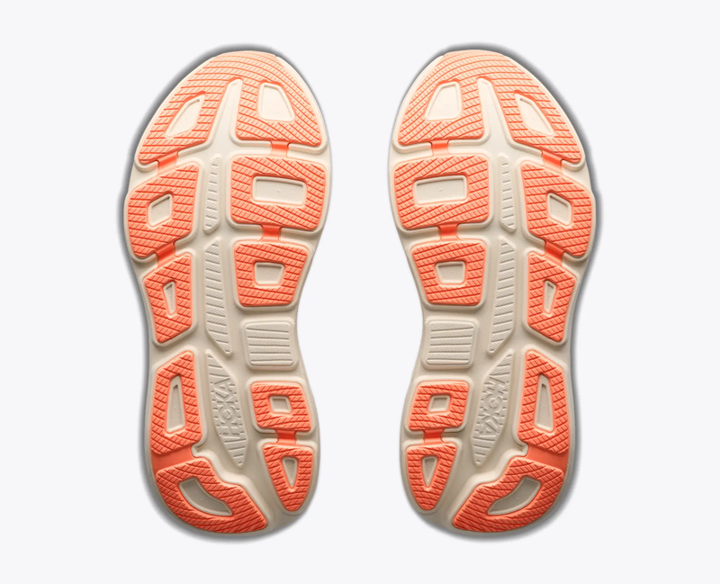 Hoka Bondi 9 Women's Road Running Shoe in River Rock Grey/Mineral Ore-2