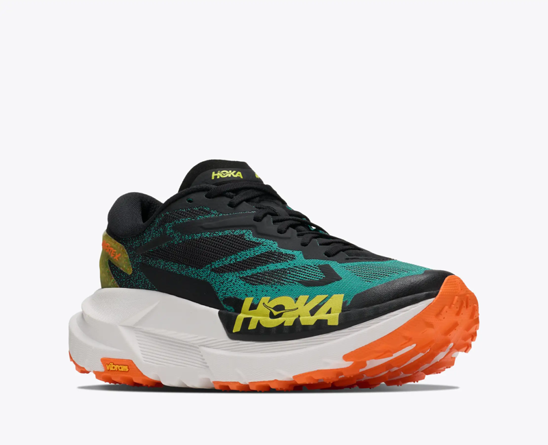 Hoka Mafate X Men's Trail Running Shoe in Black/Electric Aqua -5
