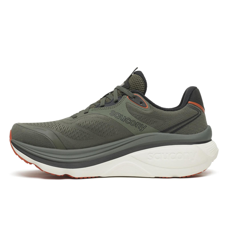 Saucony Hurricane 26 Men's Road Running Shoes in Fatigue/Black-3
