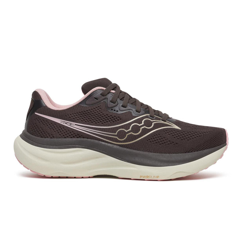Saucony Ride 19 Women's Road Running Shoe in Torte/Eggshell