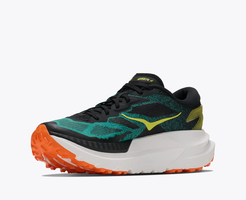 Hoka Mafate X Men's Trail Running Shoe in Black/Electric Aqua -3