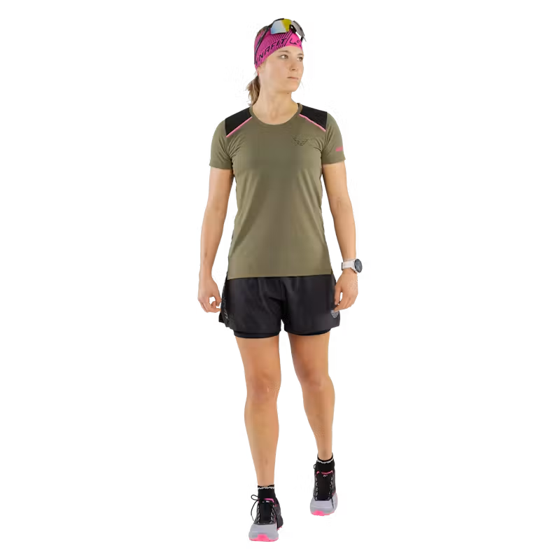 Dynafit Alpine Pro 2/1 Women's Running Short in Black Out-1