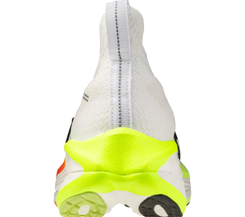 Mizuno Neo Vista 3 Men's Road Running Shoe in White/Black/Orange-4