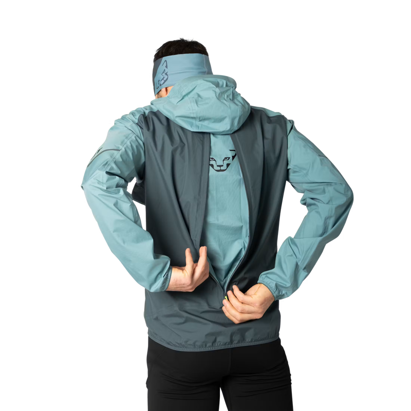 Dynafit Alpine 3L Men's Waterproof Jacket in Smoke Blue-3