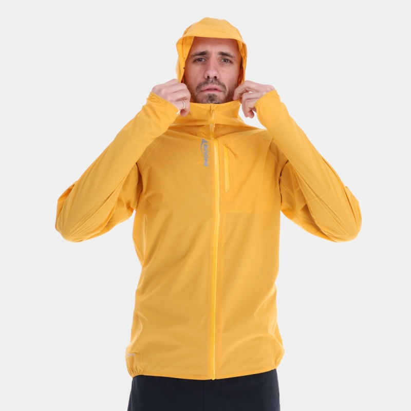 Inov8 Stormshell V2 Men's Waterproof Running Jacket in Green-4