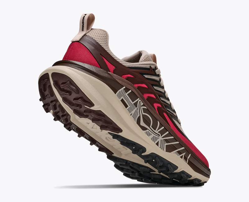 Hoka Stinson 8 Men's Trail Running Shoe in River Rock Grey/Spiced Chocolate-4