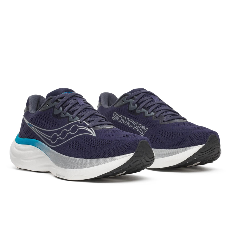 Saucony Ride 19 Men's Road Running Shoe in Naval/Cobalt-5