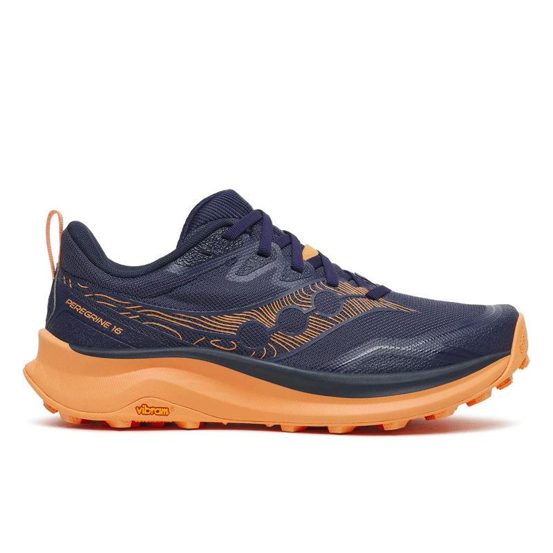 Saucony Peregrine 16 Women's Trail Running Shoe in Naval/Persian