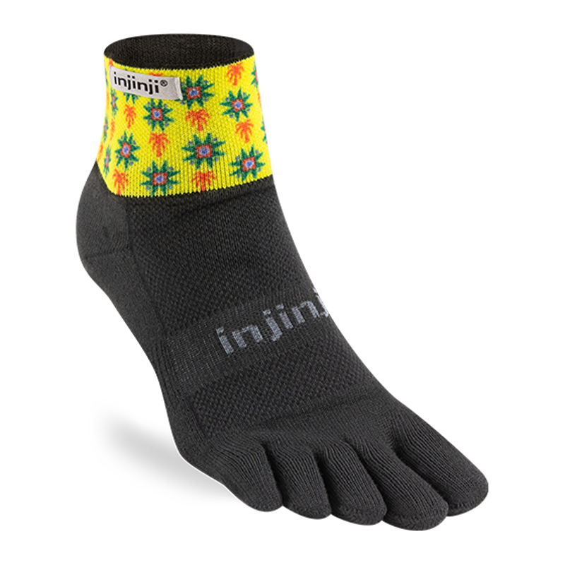 Injinji Artist Designed Mini-Crew Running Sock in Sol-1