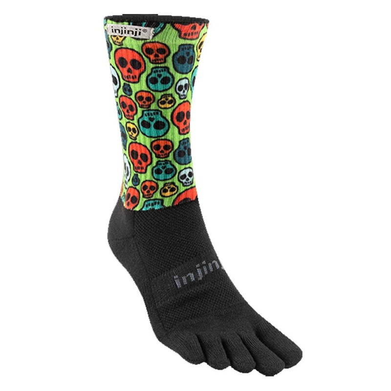 Injinji Trail Midweight Crew Women's Running Sock in Grim